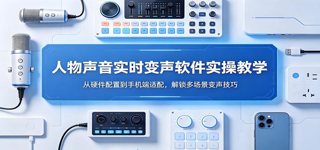 人物声音实时变声软件实操全流程教学（哈）- 哈蒙副业社