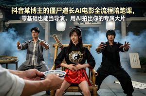僵尸道长AI电影陪跑课 零基础可学（哈）- 哈蒙副业社
