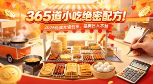 365道小吃绝密配方 2026低成本轻创业（哈）- 哈蒙副业社