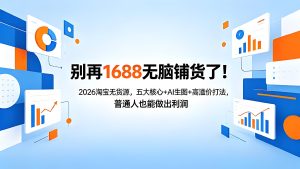 2026 淘宝无货源 AI 生图高溢价运营全流程教程（哈）- 哈蒙副业社