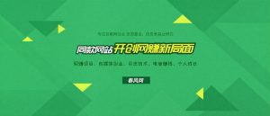 搭建同款网站-春风网