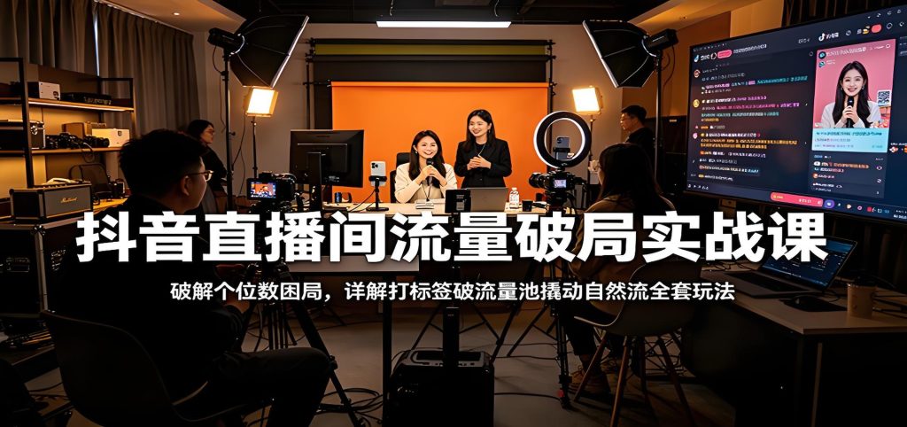 抖音直播间流量破局实战课-春风网