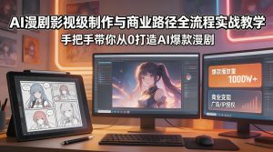 AI 漫剧影视级制作与商业路径全流程实战教程（哈）- 哈蒙副业社
