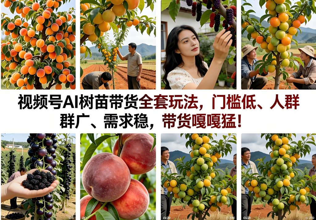 视频号 AI 树苗带货全流程实操玩法（哈）- 哈蒙副业社