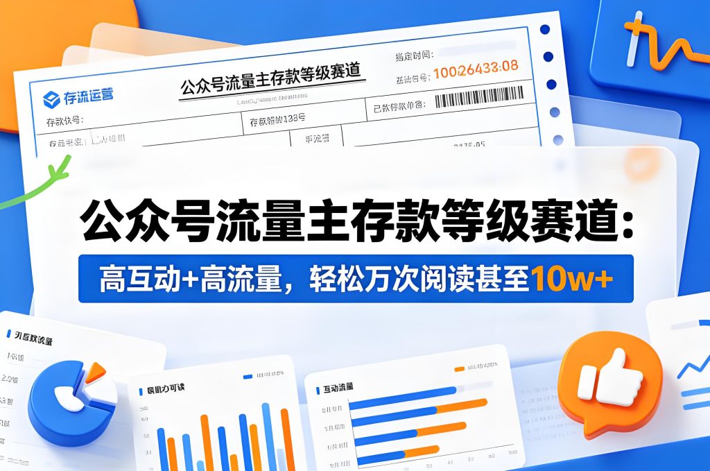 公众号流量主存款等级赛道新手实操副业课程（哈）- 哈蒙副业社