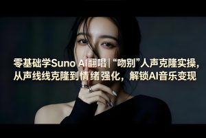 零基础学 Suno AI 翻唱 人声克隆与 AI 音乐变现实操（哈）- 哈蒙副业社