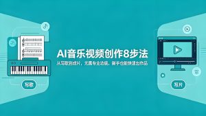 AI 音乐视频创作 8 步法 零基础新手出片实操教程（哈）- 哈蒙副业社