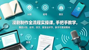 漫剧制作全流程实操 新手零基础落地教学教程（哈）- 哈蒙副业社