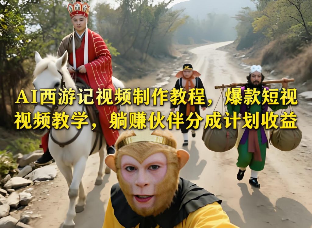 AI 西游记视频制作教程 爆款短视频实操教学(哈)- 哈蒙副业社