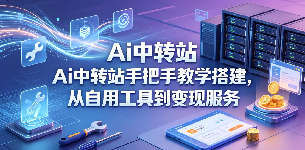 AI 中转站搭建手把手教学 自用转变现全流程教程（哈）- 哈蒙副业社