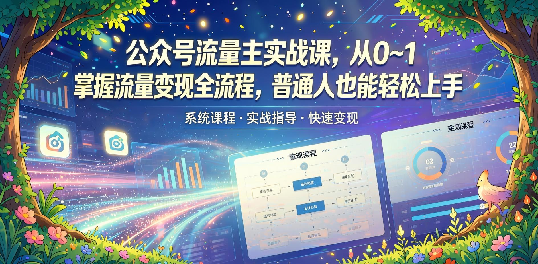 公众号流量主实战课：从0到1掌握流量变现全流程，普通人也能轻松上手（哈）- 哈蒙副业社