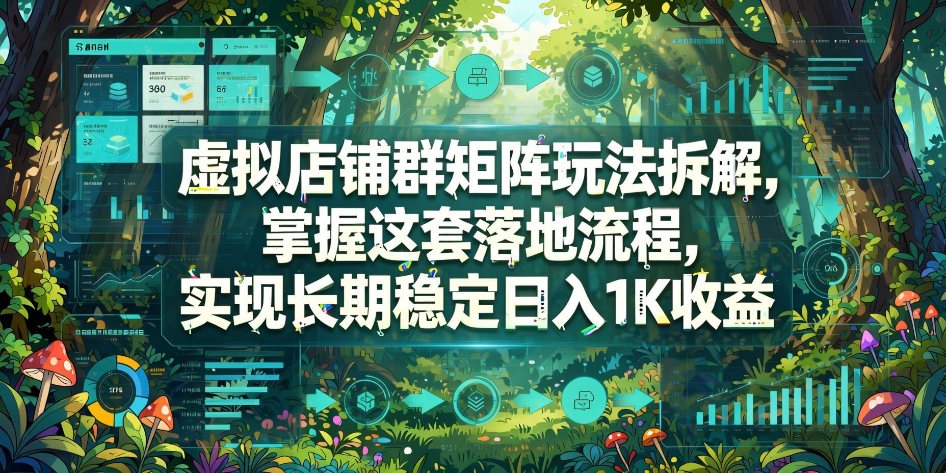 拼多多虚拟店铺群矩阵玩法拆解：单店到多店自动化运营，长期稳定日入1K落地流程（哈）- 哈蒙副业社