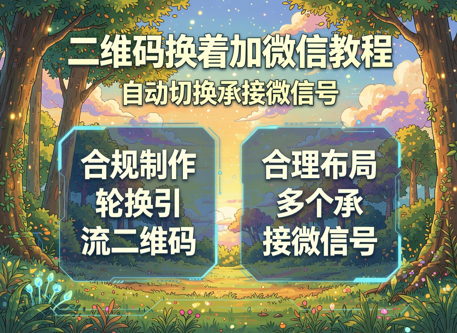 微信引流二维码自动轮换教程：合规分流多账号承接客源（哈）- 哈蒙副业社