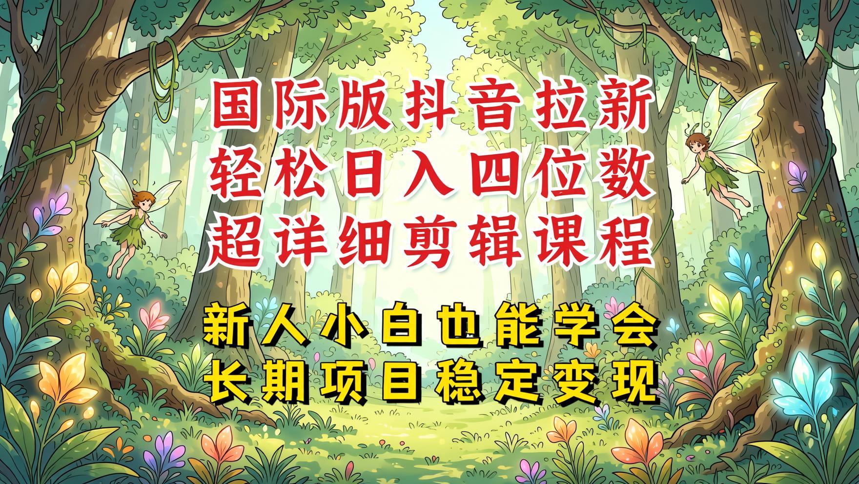 TikTok国际版抖音拉新项目深度揭秘：剪映醒图豆包多玩法，长期稳定获取高收益（哈）- 哈蒙副业社