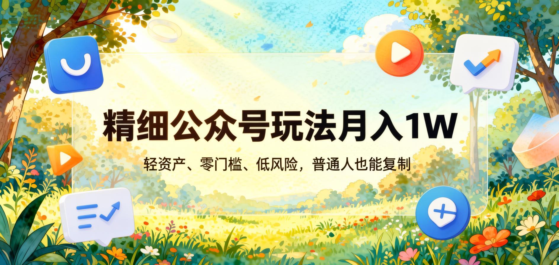 公众号精细化运营实战教程 轻资产打造垂直高价值IP（哈）- 哈蒙副业社