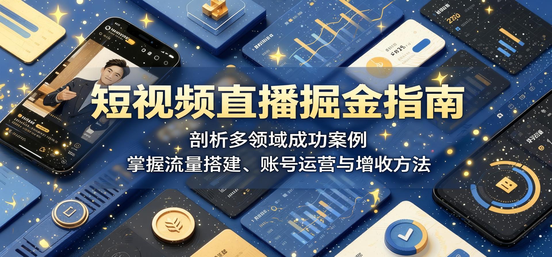 短视频直播获客实操指南：多领域案例拆解与流量变现打法（哈）- 哈蒙副业社