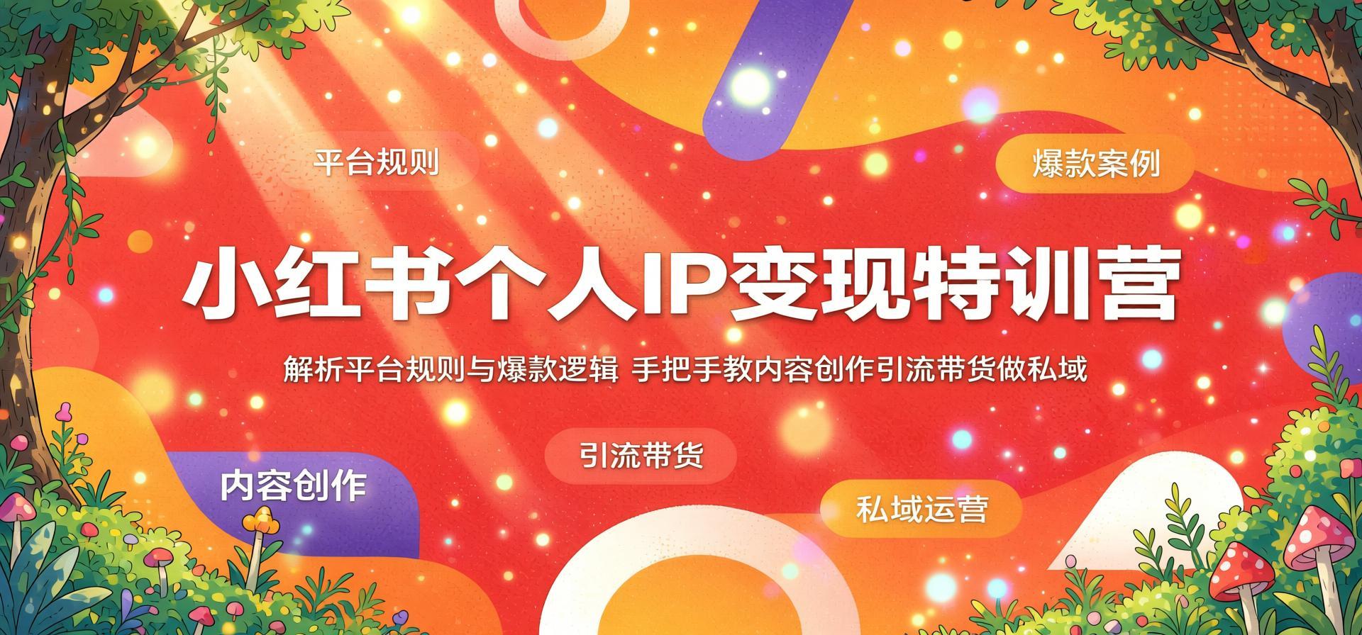 小红书个人IP变现实战：掌握爆款逻辑与私域引流，新手内容创作带货指南（哈）- 哈蒙副业社