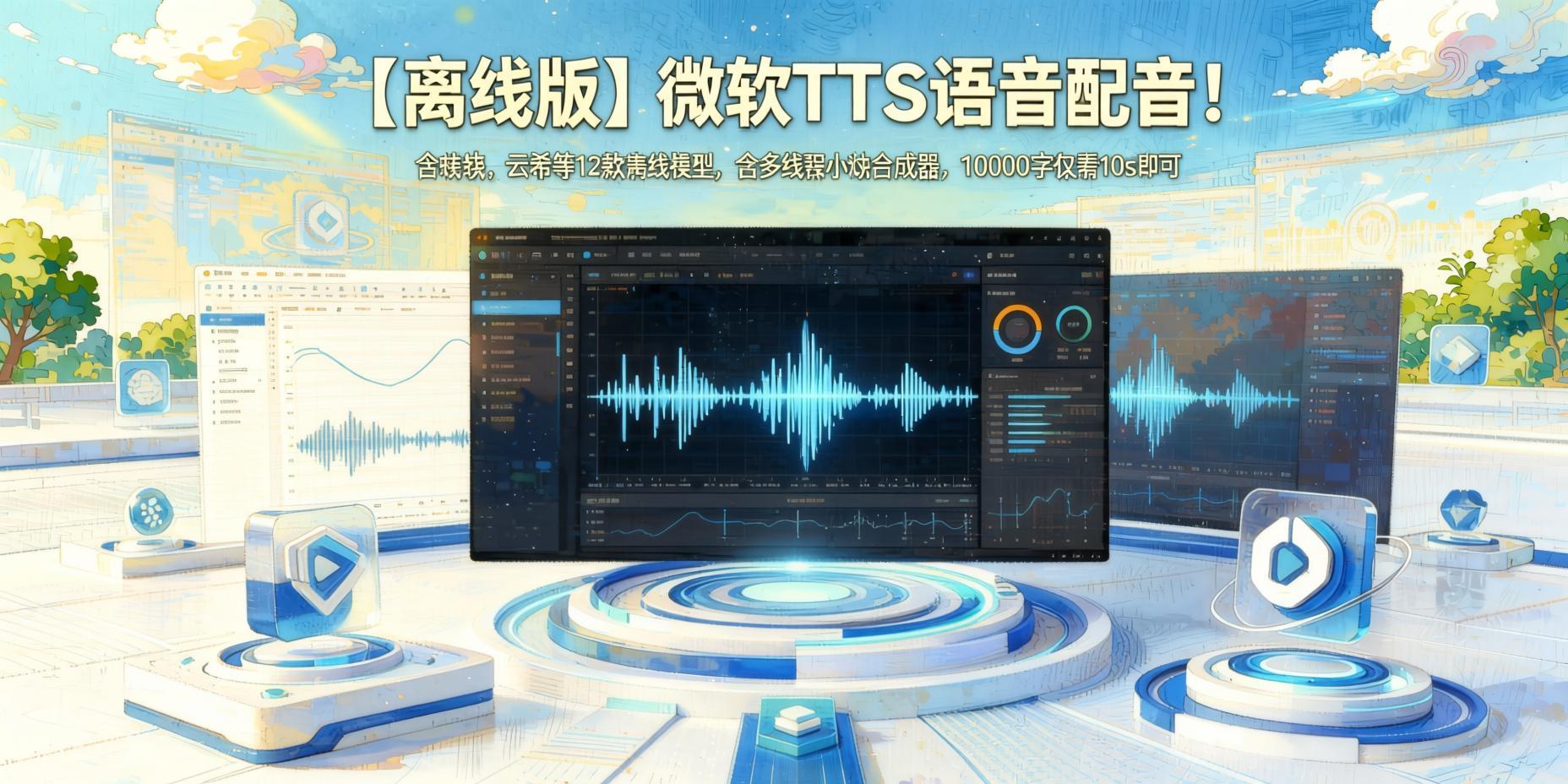 【离线版】微软TTS语音配音！含晓晓，云希等12款离线模型，含多线程小说合成器，10000字仅需10s即可- 哈蒙副业社