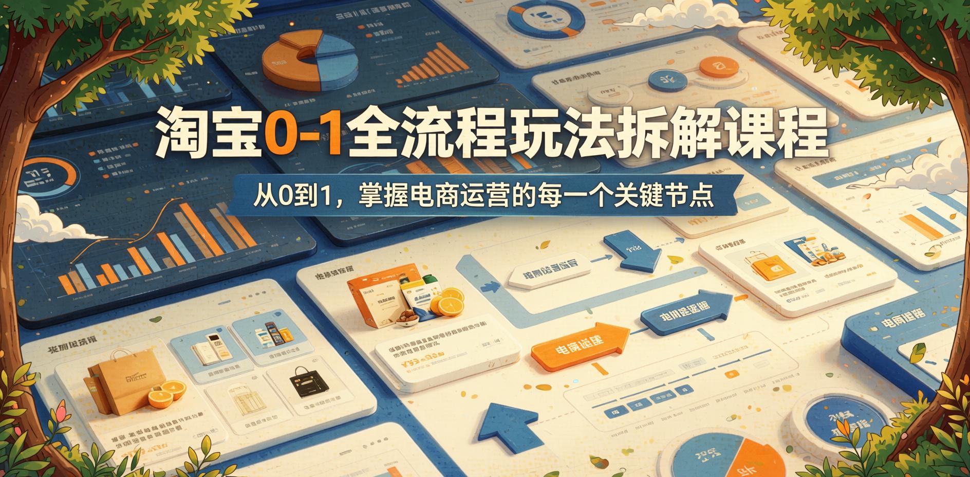 淘宝0-1实战全拆解：从开店到盈利，每个环节都有方法（哈）- 哈蒙副业社