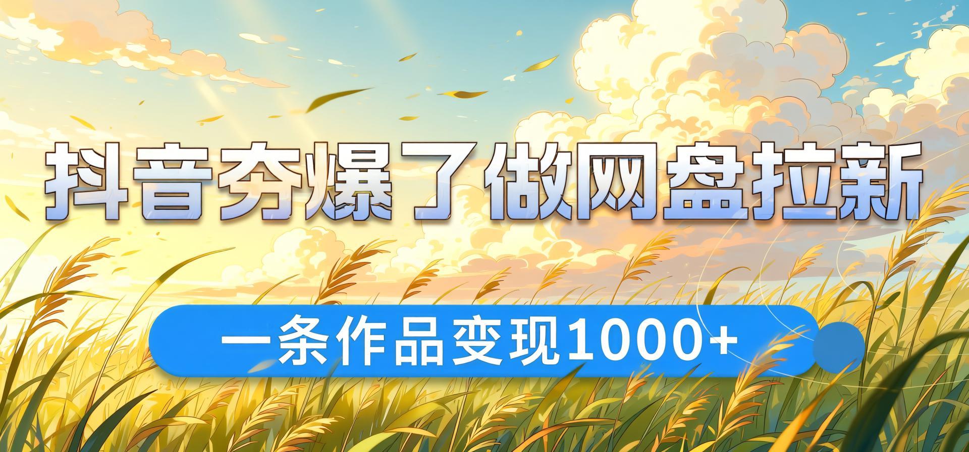 抖音热门“美女锐评”模板+网盘拉新，一条视频引爆10W+流量变现攻略（哈）- 哈蒙副业社