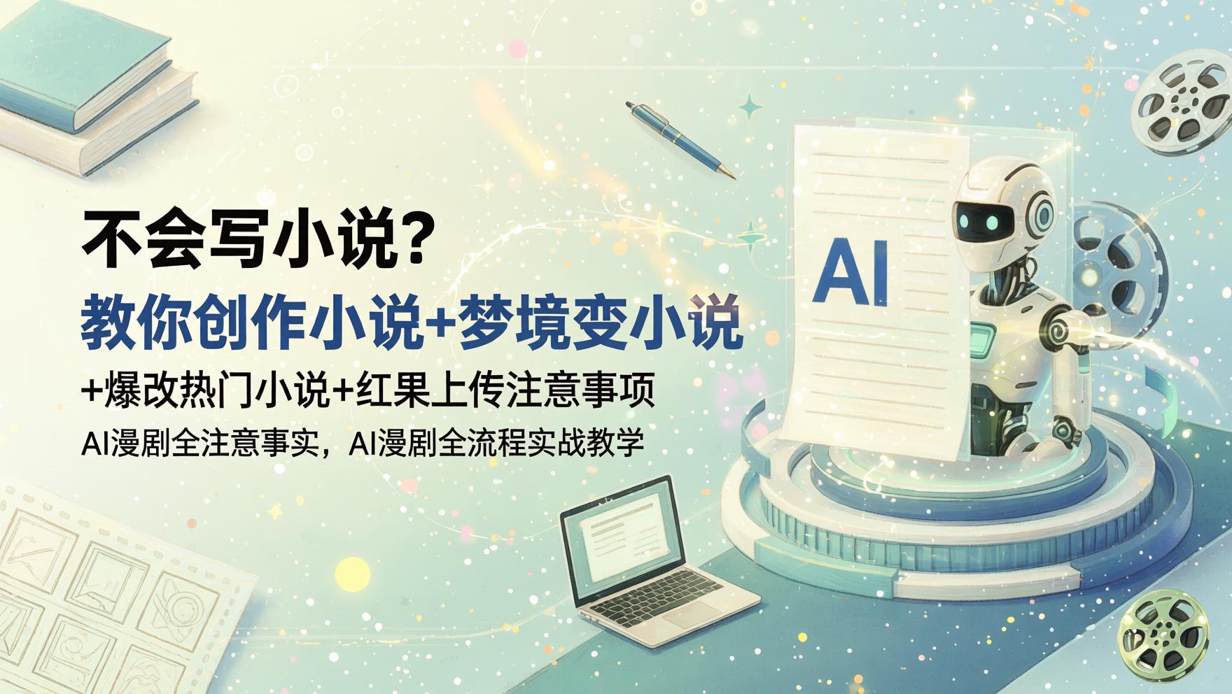 AI漫剧全流程实战：小说创作、梦境变剧情、爆改热门小说及红果上传指南（哈）- 哈蒙副业社