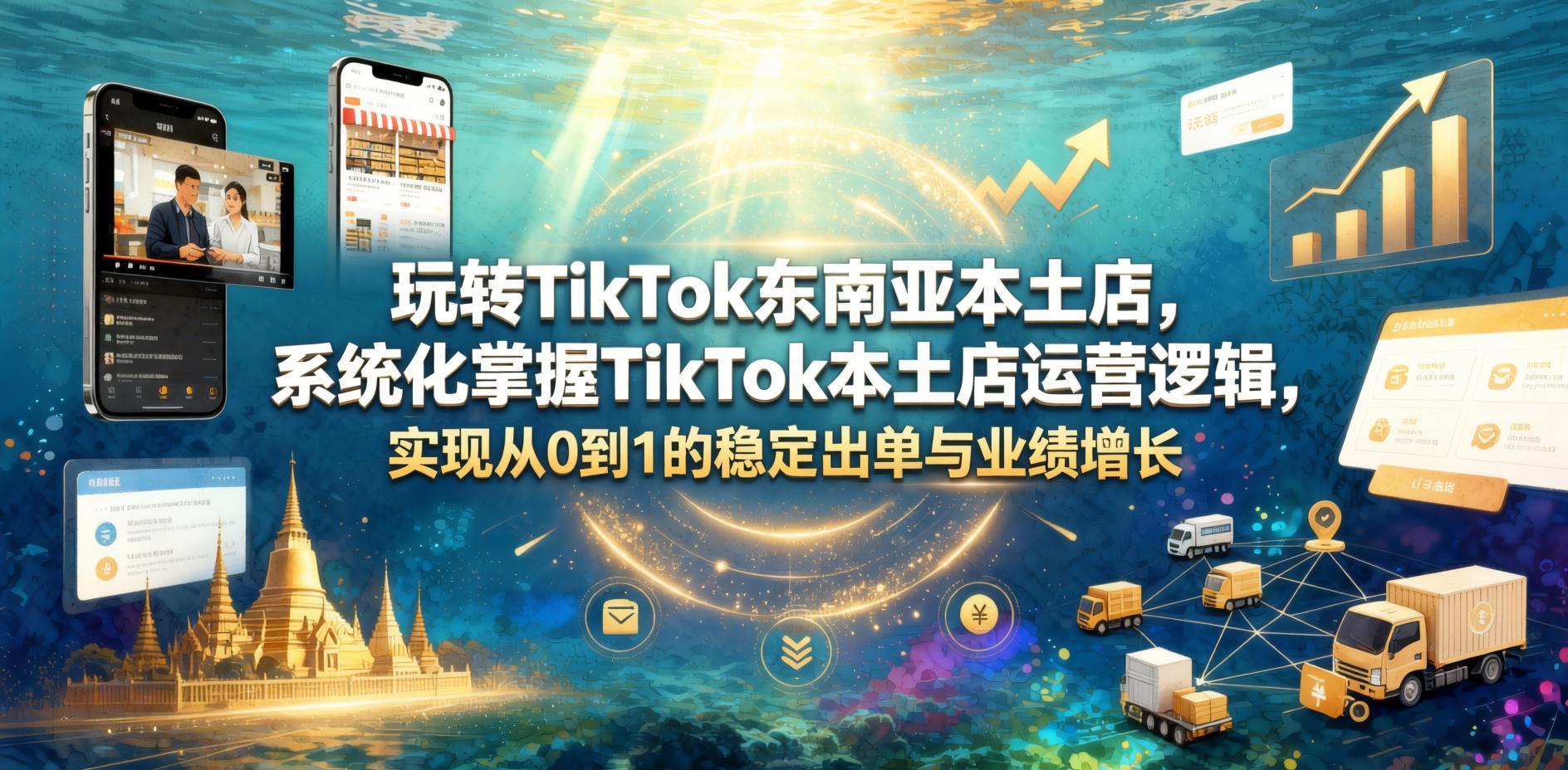 玩转TikTok东南亚本土店：从0到1的系统化运营指南- 哈蒙副业社