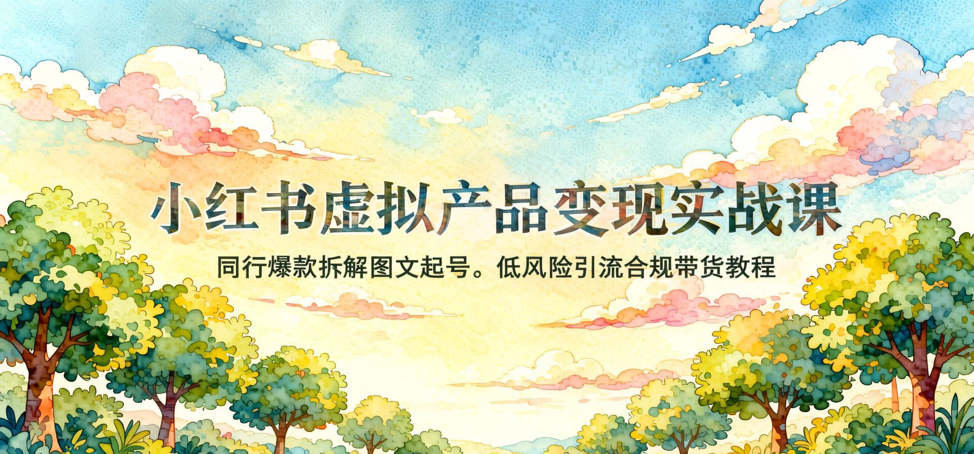 小红书虚拟资料引流变现全攻略：拆解同行爆款，零基础图文起号实操课（哈）- 哈蒙副业社