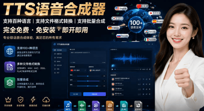 最新TTS配音，支持批量，支持文件格式转换，功能超多- 哈蒙副业社