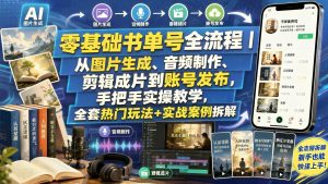 零基础书单号速成指南:图片生成到成片发布,手把手打通全流程变现(哈)- 哈蒙副业社