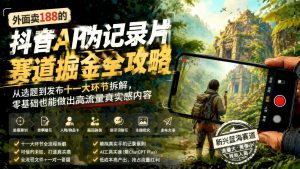 抖音AI伪纪录片全攻略：十一大环节拆解，零基础打造高流量真实感内容（哈）- 哈蒙副业社