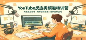 YouTube反应频道实操课:赛道筛选、版权核查与音频变现全流程拆解(哈)- 哈蒙副业社