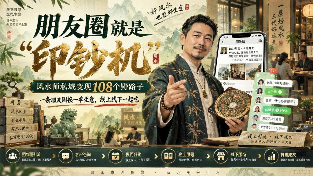 图片[1]- 朋友圈私域变现108招：传统文化从业者发圈获客与成交玩法（哈）- 哈蒙副业社