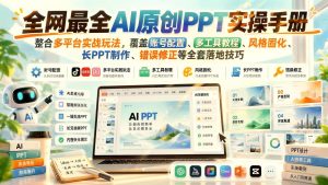 AI原创PPT实操课：多平台工具+风格固定+长页突破+可编辑转换全流程（哈）- 哈蒙副业社