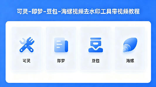 可灵–即梦–豆包–海螺视频去水印工具带视频教程- 哈蒙副业社