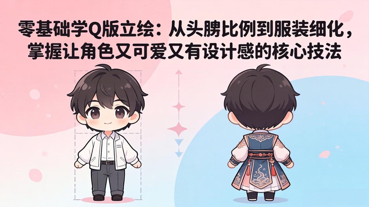 零基础学Q版立绘 从比例到细化核心技法(哈)- 哈蒙副业社