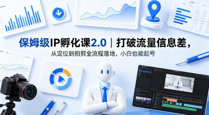 小白抖音IP孵化课2.0 从定位到拍剪全流程（哈）- 哈蒙副业社