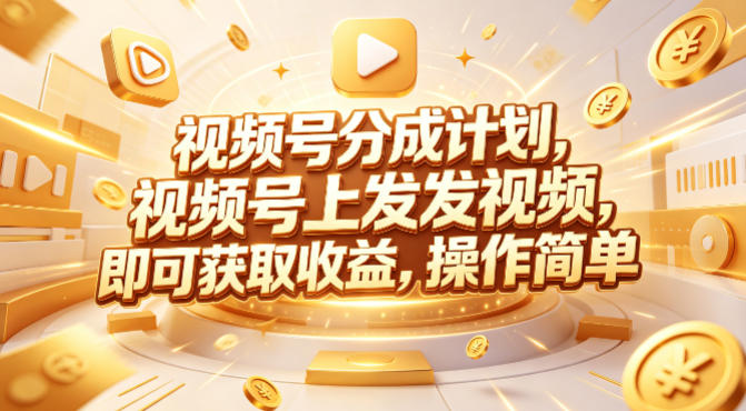 视频号分成计划 团队599元众筹课(哈)- 哈蒙副业社